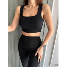 FİTİLLİ KARE YAKA CROP